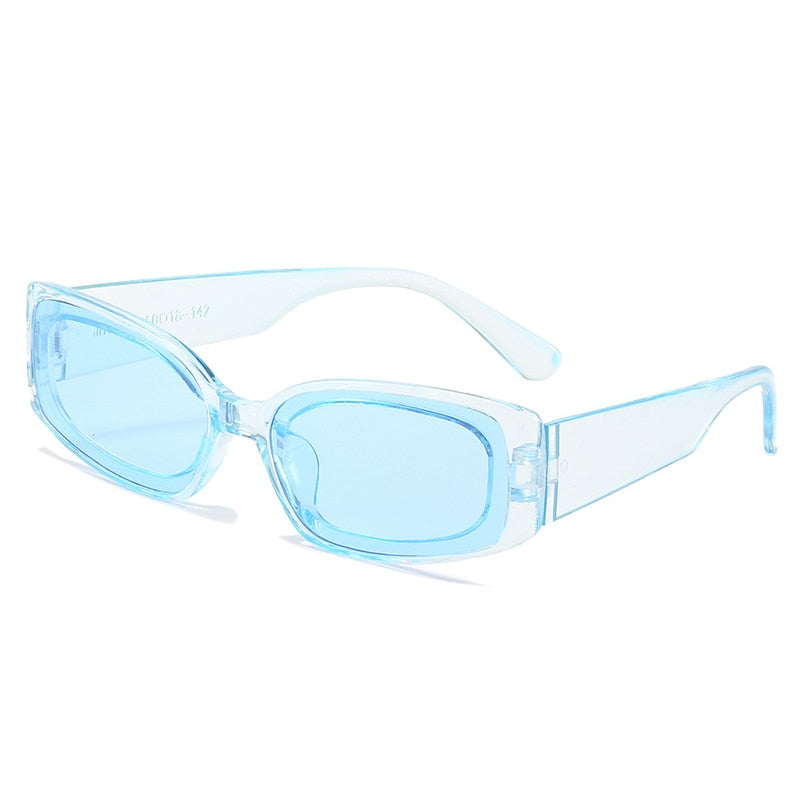 Lentes Aesthetic semi transparentes cuadradas con estilo