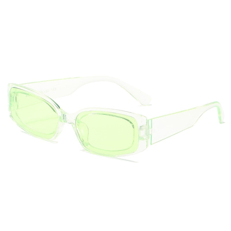 Lentes Aesthetic semi transparentes cuadradas con estilo