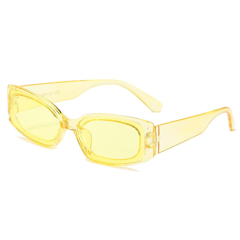 Lentes Aesthetic semi transparentes cuadradas con estilo