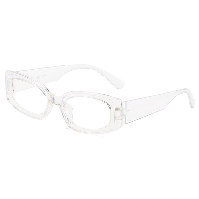 Lentes Aesthetic semi transparentes cuadradas con estilo